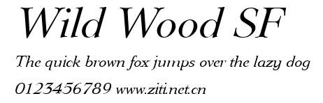 Wild Wood SF.ttf字體轉換器圖片