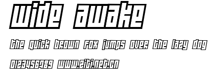 Wide awake.ttf字體轉換器圖片