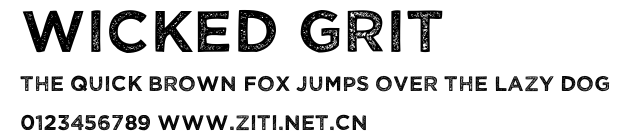 Wicked Grit.ttf字體轉換器圖片