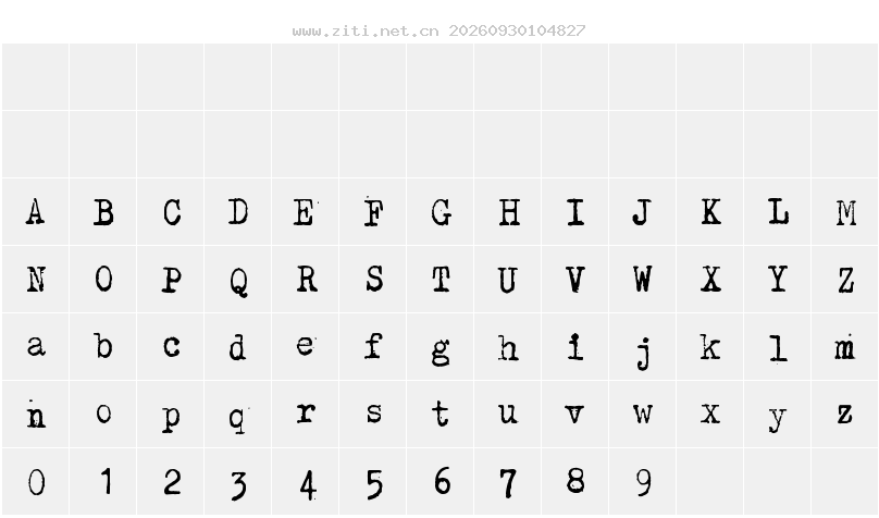字符映射圖