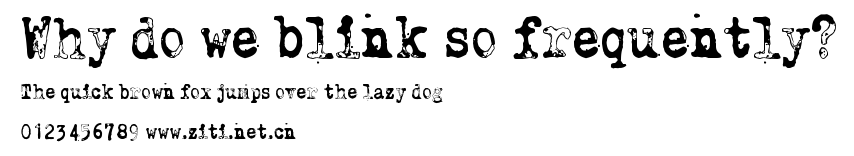 Why do we blink so frequently?.ttf字體轉換器圖片