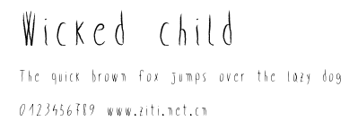 Wicked child.ttf