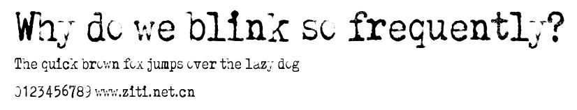 Why do we blink so frequently?.ttf字體轉換器圖片