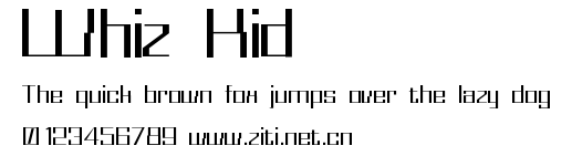 Whiz Kid.ttf字體轉換器圖片