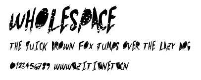 WholeSpace.ttf字體轉換器圖片