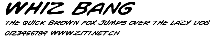 Whiz Bang.ttf字體轉換器圖片