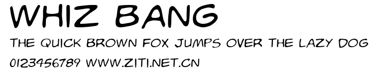 Whiz Bang.ttf字體轉換器圖片