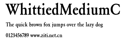 WhittiedMediumC.ttf字體轉換器圖片