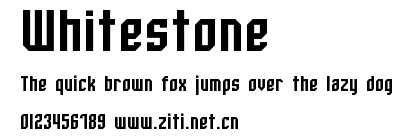 Whitestone.otf字體轉換器圖片
