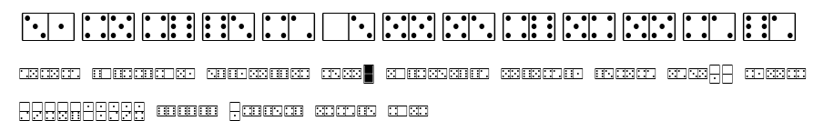 WhiteDominoes.ttf字體轉換器圖片