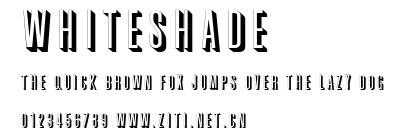 Whiteshade.ttf字體轉換器圖片