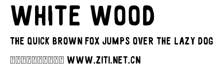 White wood.otf字體轉換器圖片