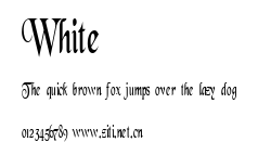 White.ttf字體轉換器圖片