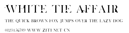 White Tie Affair.ttf字體轉換器圖片