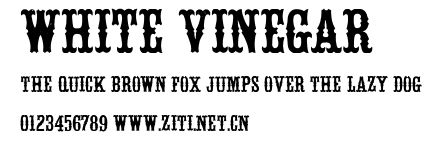 White Vinegar.ttf字體轉換器圖片