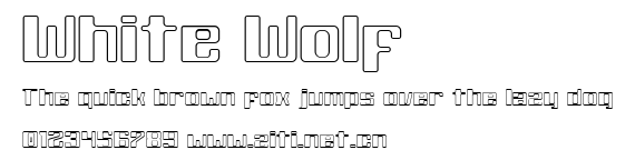 White Wolf.ttf字體轉換器圖片