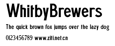 WhitbyBrewers.ttf字體轉換器圖片