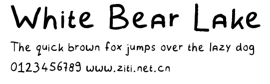 White Bear Lake.ttf字體轉換器圖片