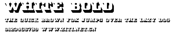 White Bold.ttf字體轉換器圖片
