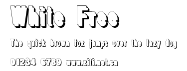 White Free.ttf字體轉換器圖片