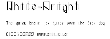 White-Knight.ttf字體轉換器圖片