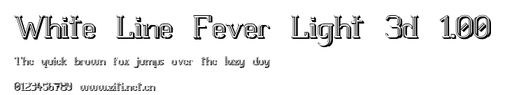 White Line Fever Light 3d 1.00.ttf