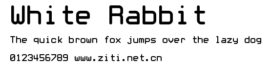 White Rabbit.ttf字體轉換器圖片