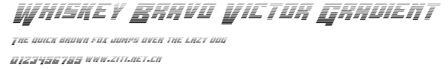 Whiskey Bravo Victor Gradient.ttf字體轉換器圖片