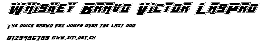 Whiskey Bravo Victor LasPro.ttf字體轉換器圖片