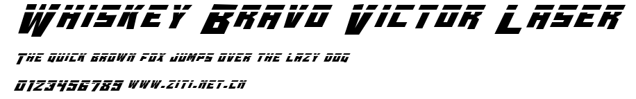 Whiskey Bravo Victor Laser.ttf