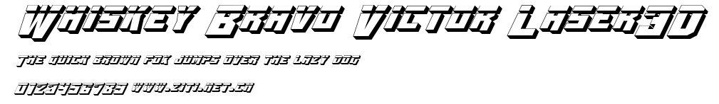 Whiskey Bravo Victor Laser3D.ttf