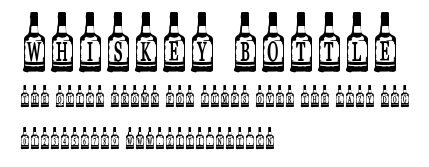 Whiskey Bottle.ttf字體轉換器圖片