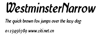 WestminsterNarrow.ttf字體轉換器圖片