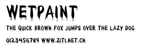 WetPaint.ttf字體轉換器圖片