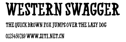 Western Swagger.ttf字體轉換器圖片