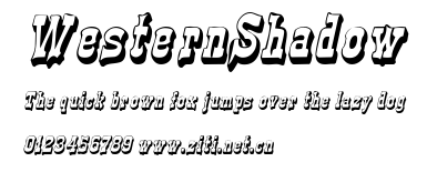 WesternShadow.ttf字體轉換器圖片