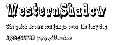 WesternShadow.ttf字體轉換器圖片
