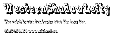 WesternShadowLefty.ttf字體轉換器圖片