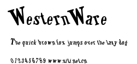 WesternWare.ttf字體轉換器圖片