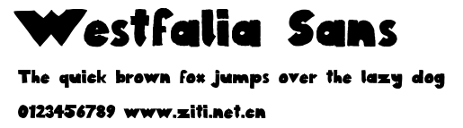 Westfalia Sans.ttf字體轉換器圖片
