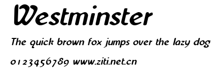 Westminster.ttf字體轉換器圖片