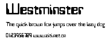 Westminster.ttf字體轉換器圖片