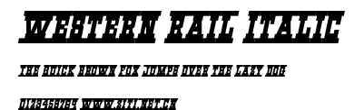 Western Rail Italic.ttf字體轉換器圖片