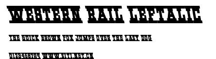 Western Rail Leftalic.ttf字體轉換器圖片