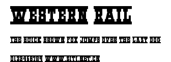 Western Rail.ttf字體轉換器圖片
