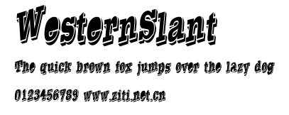 WesternSlant.ttf字體轉換器圖片