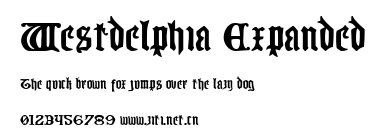Westdelphia Expanded.ttf字體轉換器圖片