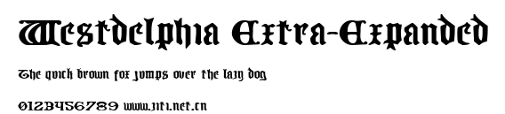 Westdelphia Extra-Expanded.ttf字體轉換器圖片