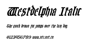 Westdelphia Italic.ttf字體轉換器圖片
