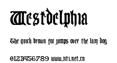 Westdelphia.ttf字體轉換器圖片